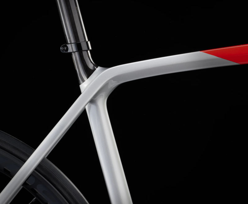 Trek Emonda SL 6 Pro Road Bike in Quicksilver/Radioactive Red-5